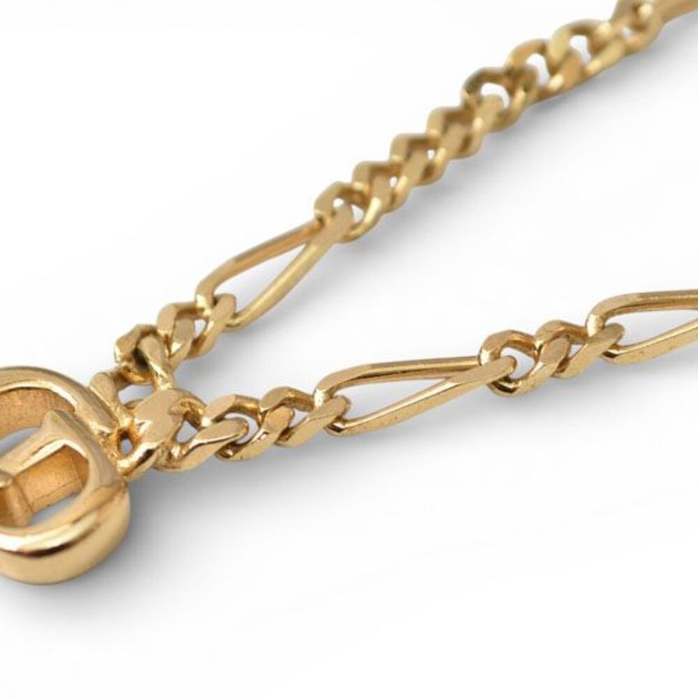 Christian Dior Necklace Vintage Logo Motif - Picture 5 of 6